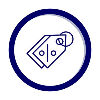 Etiket. Web simgesi basit illüstrasyon                