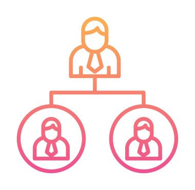 Beyaz arkaplanda Takım Yönetimi vektör çizimi