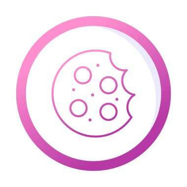 tatlı kurabiye izole vektör illüstrasyonu