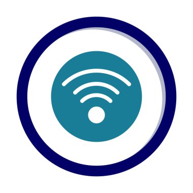 wifi simgesi, vektör illüstrasyonu basit tasarım