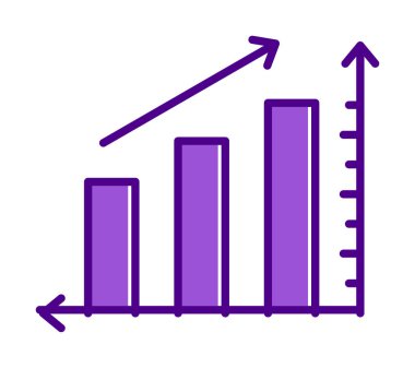 Grafik. Web simgesi basit illüstrasyon 