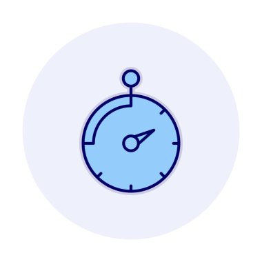 Saat, zamanlayıcı simgesi vektör çizimi 