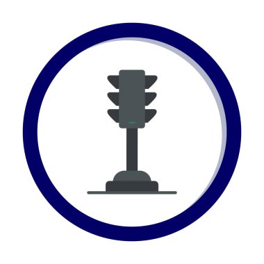 Trafik ışığı web simgesi illüstrasyonu