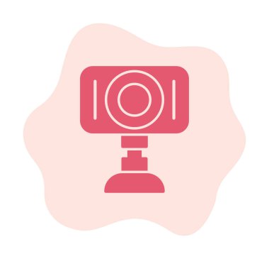 Web kamera simge vektör çizim