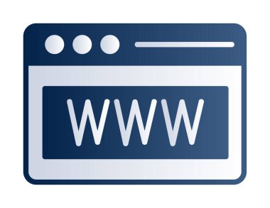 Web tarayıcı simgesi, vektör çizim