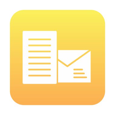 posta simgesi, vektör illüstrasyonu   