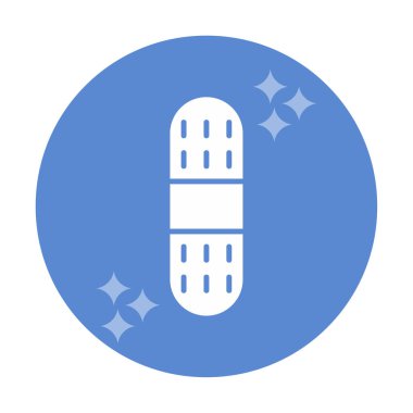 Düz Bandaj Plaster düz biçim işaret simgesi