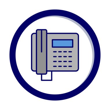 Basit Telefon Simgesi, vektör illüstrasyonu