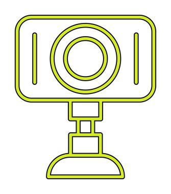 Web kamera simge vektör çizim