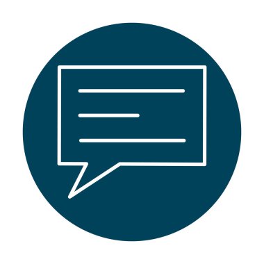 konuşma kabarcığı vektör çizimi