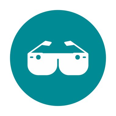 Akıllı Gözlük simgesi vektör çizimi