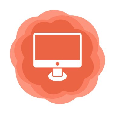 Ekran simgesi vektör illüstrasyonunu izle