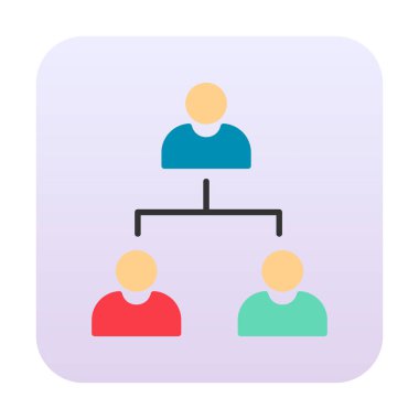 Çalışma Yönetimi vektör simgesi modern basit illüstrasyon