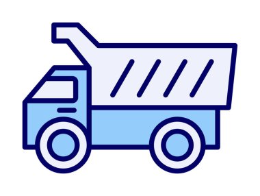 Vektör Tasarımı Çöp Kamyonu Simgesi Biçimi