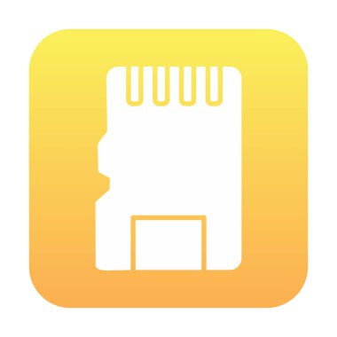 SD kart simgesi vektör illüstrasyonu 