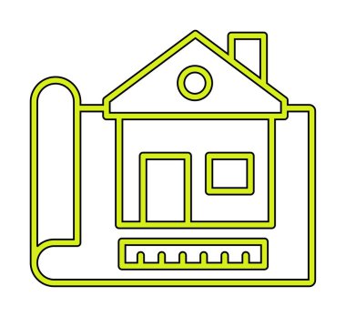 Vektör Yapı Çizim simgesi illüstrasyonu                                                    