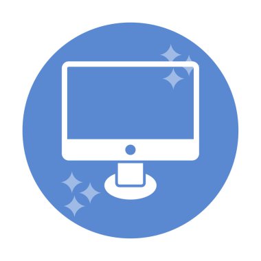 Ekran simgesi vektör illüstrasyonunu izle