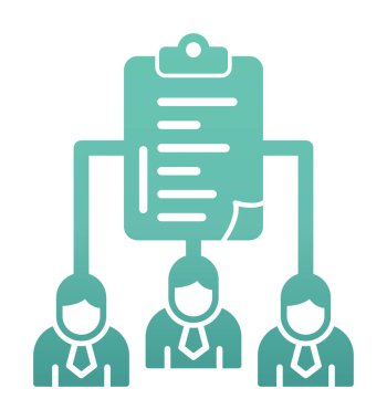 Work Distribution web icon, vector illustration 