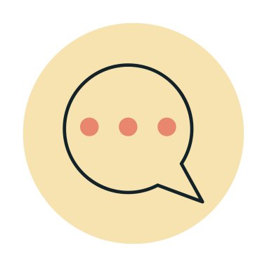 kabarcık sohbet ileti simgesi Doldurulmuş dış hat biçimi