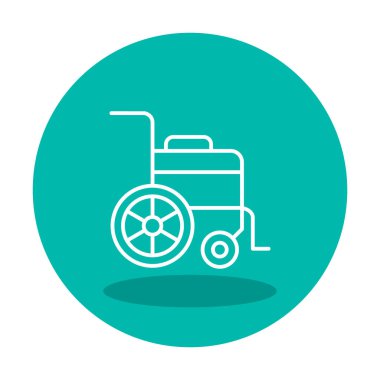 Tekerlek Sandalyesi vektör illüstrasyonu