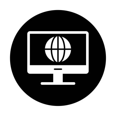 İnternet simgesi vektör illüstrasyonu