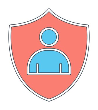 Hesap koruma simgesi vektör illüstrasyonuName