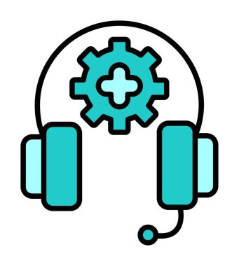 ikon vektör illüstrasyonunu destekle