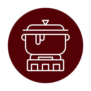 pişirme tencere vektör çizim