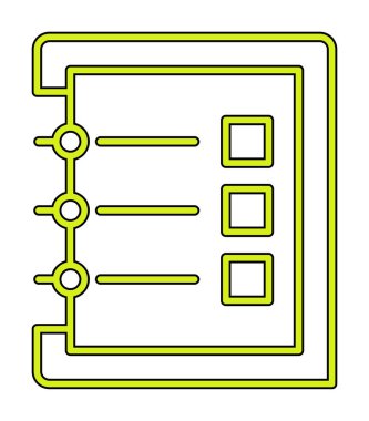 Notes web icon, vector illustration
