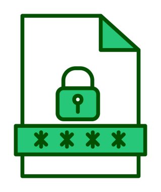 Dosya Parolası vektör çizimi