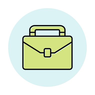 evrak çantası web basit simge illüstrasyonu