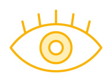 Göz simgesi, vektör illüstrasyon tasarımı 