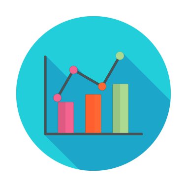Grafik. Web simgesi basit illüstrasyon 