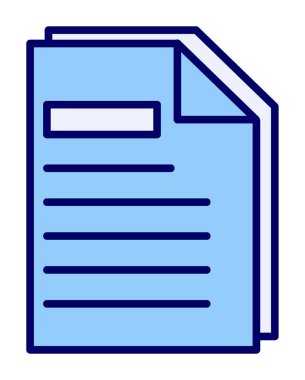 belge simgesi, vektör illüstrasyonu basit tasarım