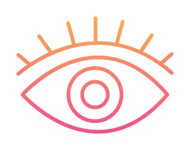 Göz simgesi, vektör illüstrasyon tasarımı 