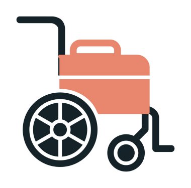 Tekerlek Sandalyesi vektör illüstrasyonu