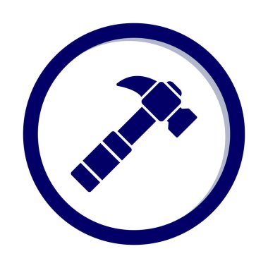 Çekiç ikonu vektör illüstrasyonu