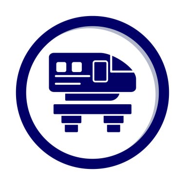 Monoray yaratıcı ikonu. Işınlama simgeleri koleksiyonu. İzole edilmiş Raylı İşareti 