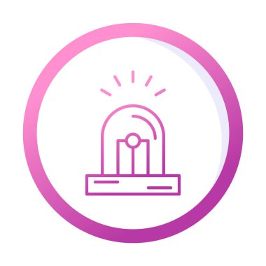 Siren simgesi vektör illüstrasyonu