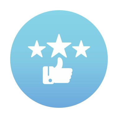 derecelendirme vektörü renk çizgisi simgesi 