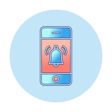 bildirim simgesi vektör illüstrasyonu. 