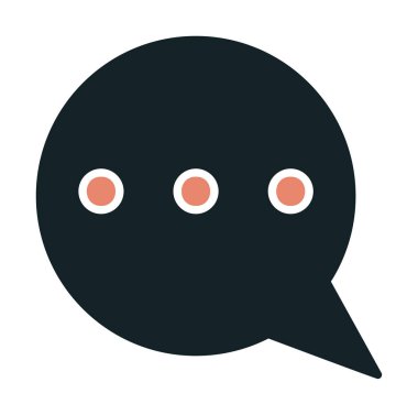 Sohbet kabarcığı vektör illüstrasyonu