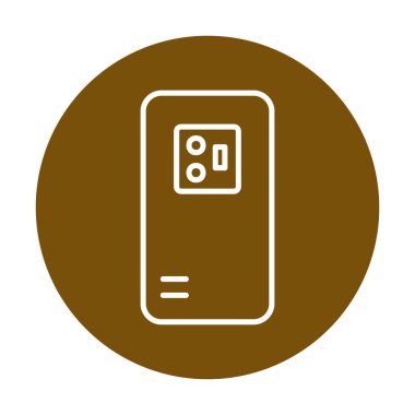 Mobil Arka Kamera simgesi, vektör illüstrasyon tasarımı