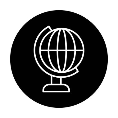 Dünya küresel ikon vektör illüstrasyonuName                