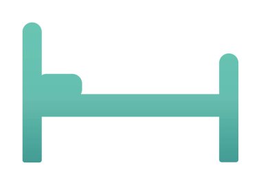 yatak ağı ikonu vektör illüstrasyonu