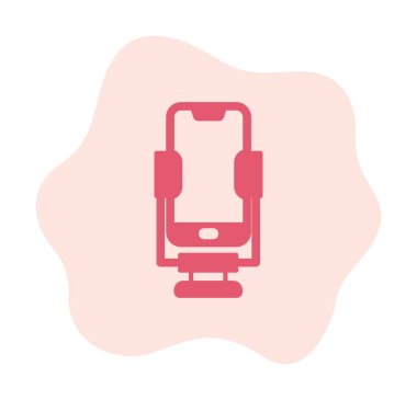 Vektör Smartphone Stand simgesi, basit vektör illüstrasyonu 