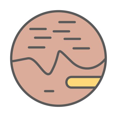 Gezegenler simgesi, vektör illüstrasyonu