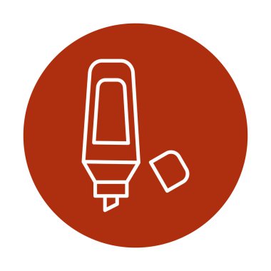 Vurgulama simgesi web basit illüstrasyon