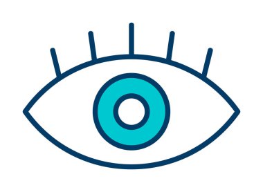 Göz simgesi, vektör illüstrasyon tasarımı 
