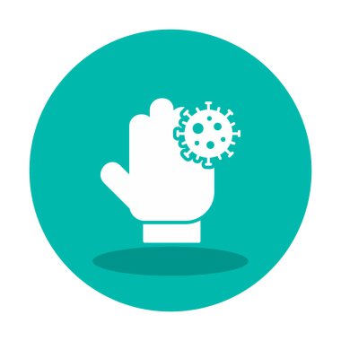 Kirli Eller simge vektör illüstrasyonu